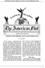 American Flint Glass Workers Union history 1853-1910