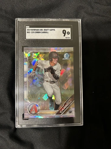2019 Bowman Chrome Draft Sapphire BDC125 Corbin Carroll 1st