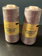 2 Big Spools Overlock Thread Polyester 1947 Grey 3000 yards each