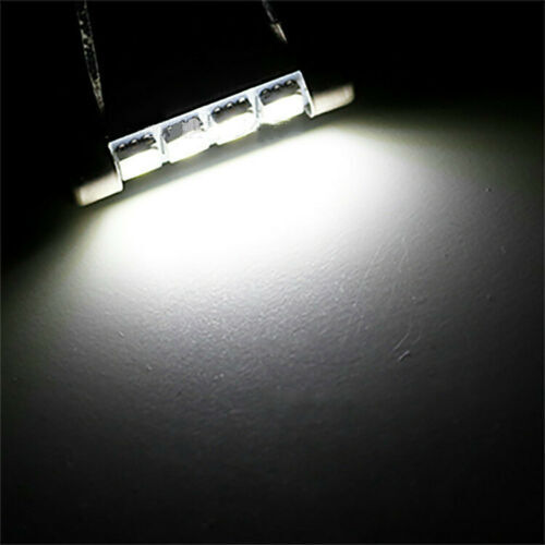 DACIA CAR 39MM 4SMD LED C5W CANBUS ERROR FREE WHITE LIGHT FESTOON BULB - Picture 5 of 13