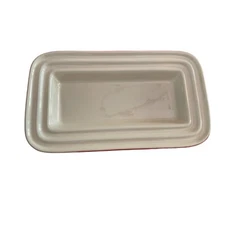 Le Creuset Red Butter Dish 17-25 Bottom Only Replacement Tray No Lid