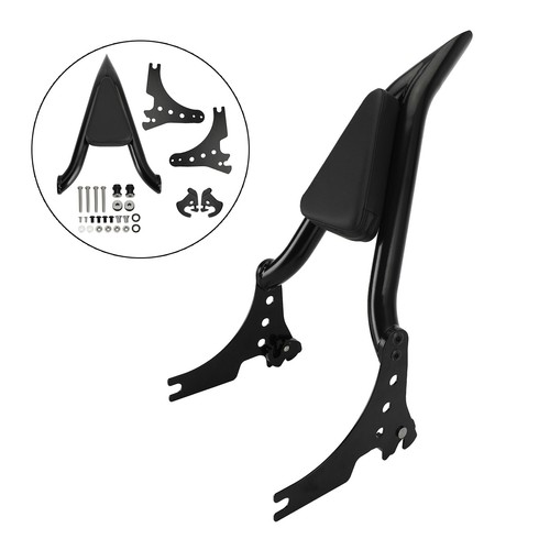 Passenger Backrest fit for Sportster XL883 C/R XL1200R XL83 XLH1200 04~20 E6 - Picture 3 of 14