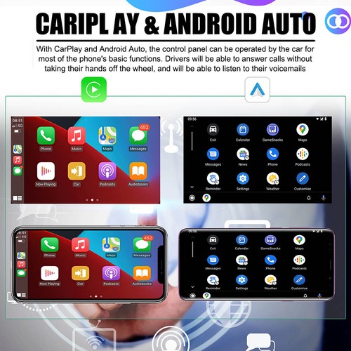 7'' WiFi Wireless Apple CarPlay Android Auto Touch Screen Car Portable Radio - Bild 9 von 12