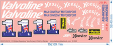 'Max Dumesny' Midget-Speedway Slot Car Decals - 1/18 1/24 1/32 1/64 - WD