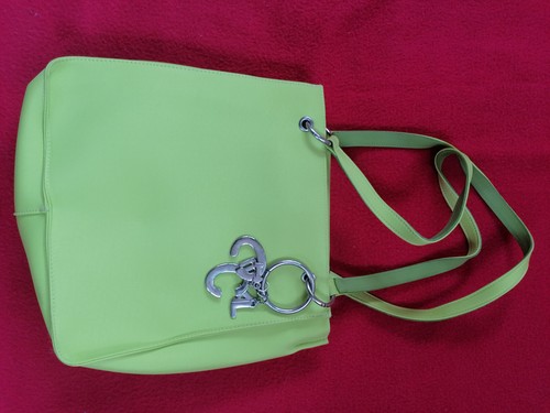 Handtasche Damen Umhängetasche Bag Damentasche neongrün grün Henkeltasche - Bild 3 von 14