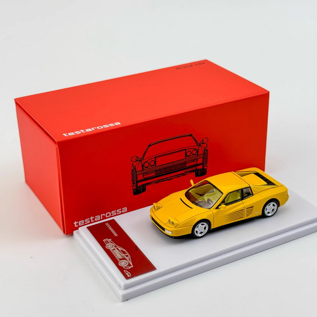 XF Model 1/64 Scale Ferrari Testarossa F110 Yellow Diecast Car