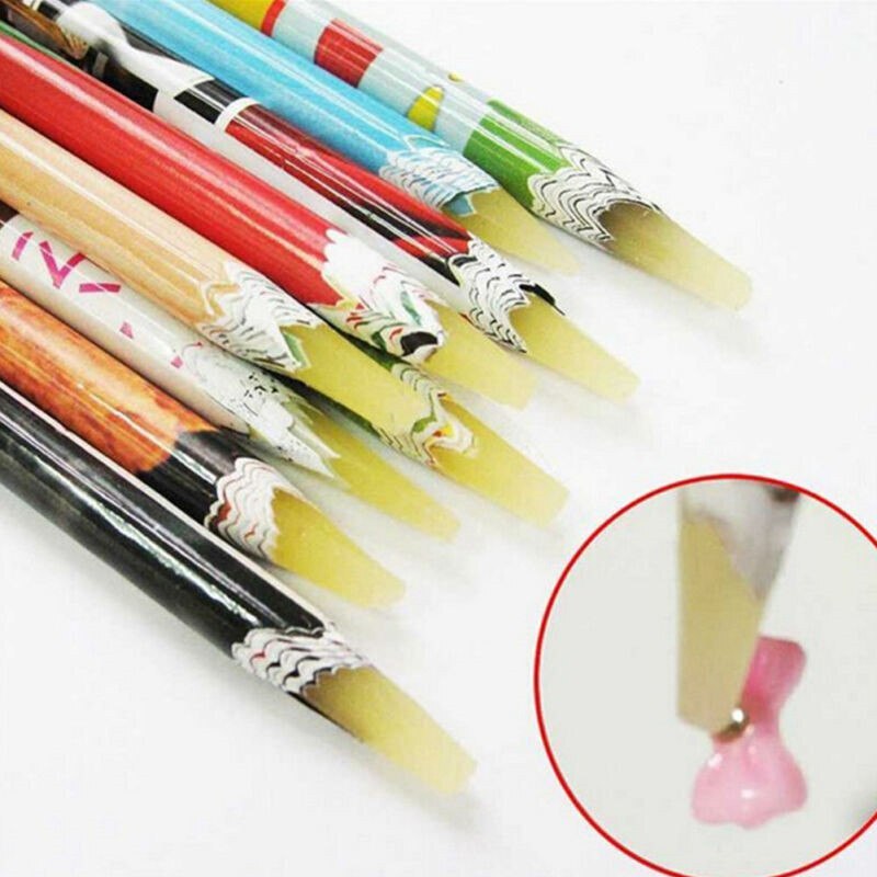 Nail Art Dotting Point Pen Wax Pencil Rhinestone Picker Pencil Sticky Diamond