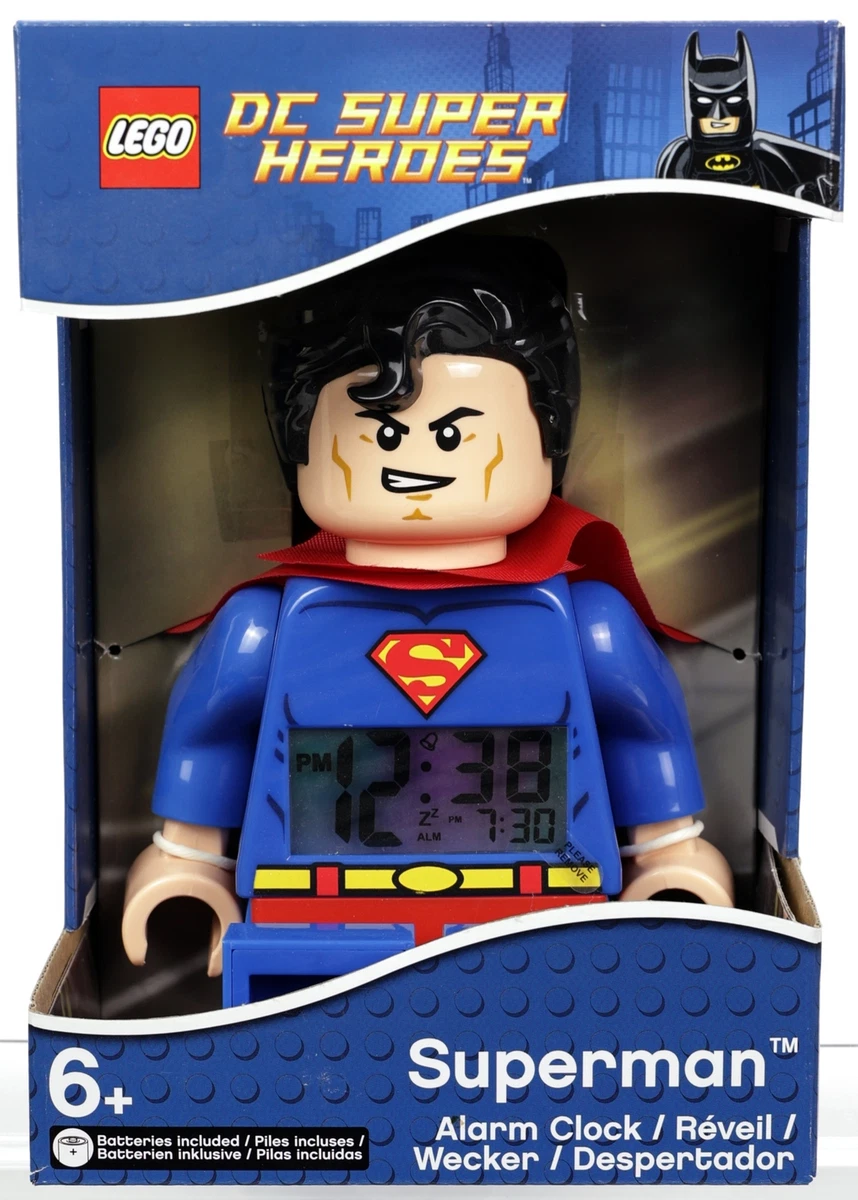 Lego DC Super Heroes Superman Alarm Clock #9005701 New NRFB by ClicTime 2013