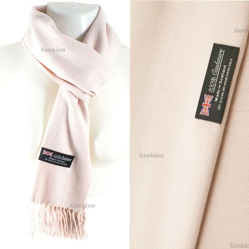 Herren Damen Winter Warm SCHOTTLAND Hergestellt 100% KASCHMIR Schal Schals Uni Wolle - Bild 6 von 13