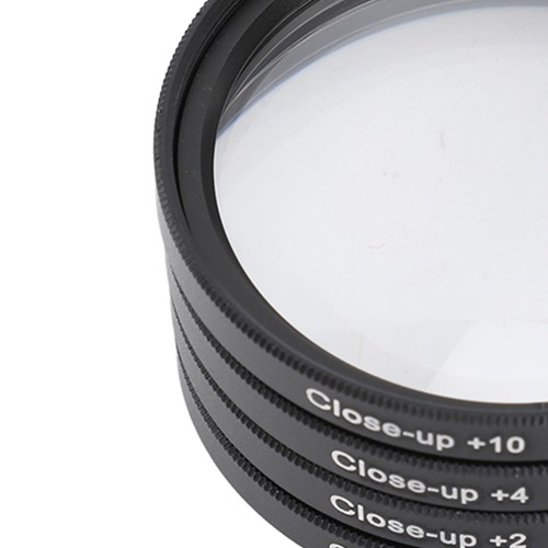 New Close Up Filter Kit 4 In 1 +1 +2 +4 +10 Macro Lens Filter Optical Glass With - Picture 10 of 51