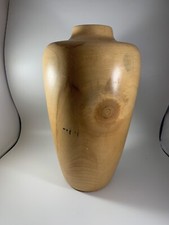 Turned Wood Dry Vase 11 Inches Tall Signed Please See Photos