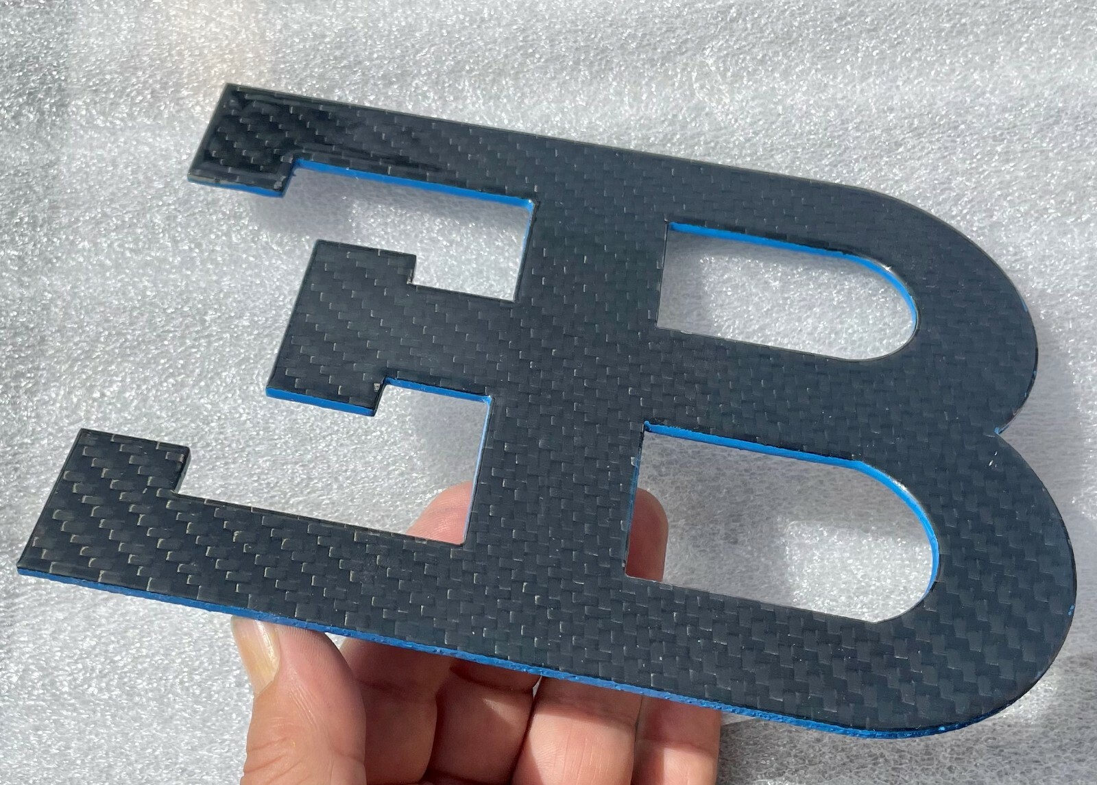 Bugatti EB CF Carbon Fiber Logo Made in USA Man Cave Display Museum Garage NEW