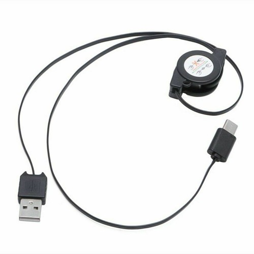 2x Aufrollbar Ausziehbar USB-C Ladekabel 70cm Daten Kabel Typ-C Type-C SteckerDE - Bild 2 von 6