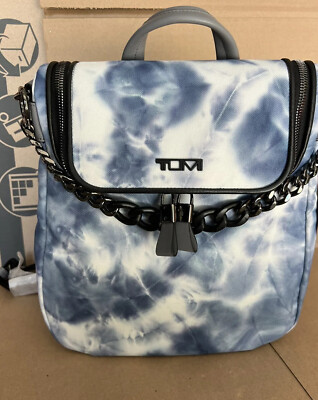 New with Tag TUMI Voyageur CORINTHIA Blue Tye Dye Backpack Tumi VOYAGEUR Corinthia Backpack 0196641 Blue Tie Dye 146615  main image 4