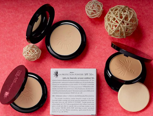 Mistine Powder Face Skin Makeup Sun Protection SPF 50+ S1 White S2 Medium 10g. - Picture 13 of 35