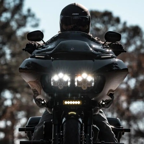 Custom Dynamics Shark Demon 2 Street Legal LED Headlight for Road Glide V2 - Bild 4 von 7
