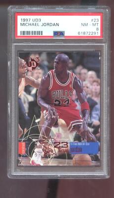 1997-98 Upper Deck UD3 #23 Michael Jordan PSA 8 Graded Basketball 