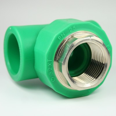PPR Aqua-Plus T-Stück für 32mm Rohre und 1 Zoll Innengewinde