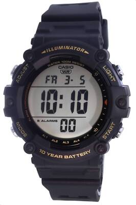 Casio Digital Alarm Illuminator Stoppuhr Quarz AE-1500WHX-1A 100M Herrenuhr