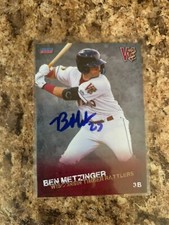 Ben Metzinger Signed 2023 Wisconsin Timber Rattlers Milwaukee Brewers