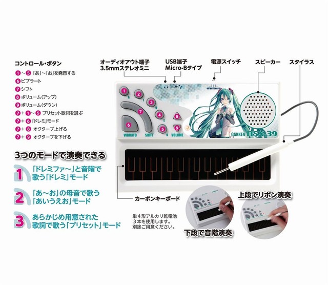 Gakken Pocket Miku Utau Keyboard For Sale Online Ebay