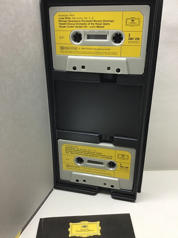 Verdi Luisa Miller Maazel 2 Cassette Box Set 3370035 With Booklet - Image 4 of 4