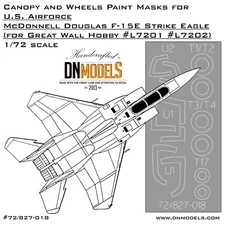 F-15E Canopy & Wheels Paint Masks for Great Wall Hobby kit G.W.H 1/72 DN Models
