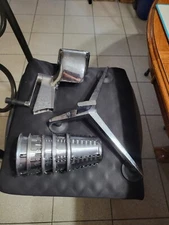 Saladmaster Food Processor Shredder Hand Crank SET OF 5 Cones & unattached guard