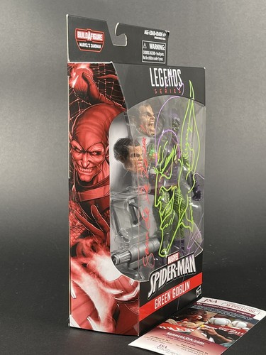 SAM DE LA ROSA SIGNED & SKETCHED GREEN GOBLIN MARVEL LEGENDS FIGURE JSA WITNESS - Picture 4 of 4
