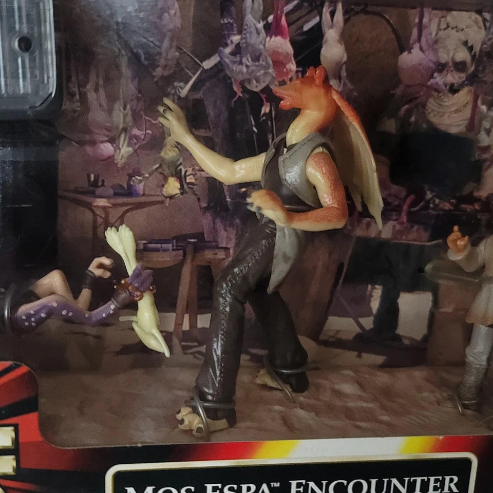 Star Wars Episode I: Mos Espa Encounter Sebulba jar jar Binks Anakin Box Damage - Image 3 of 4