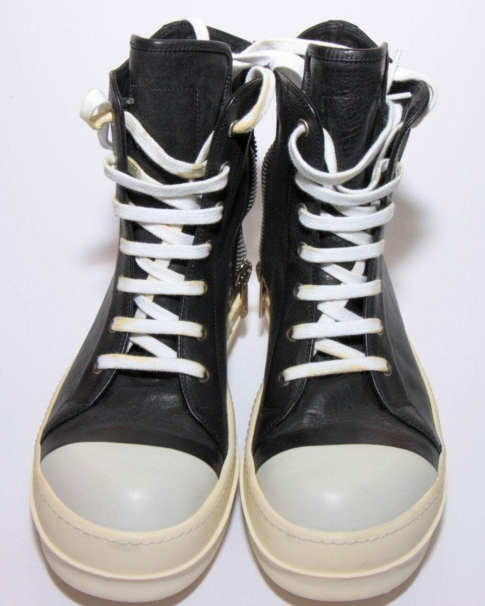 New Vintage Rick Owens Ramones Mainline Leather 41 IT 8 US