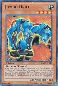 Jumbo Drill - GAOV-EN015 - Super Rare - Unlimited Edition x3 - Near Mint