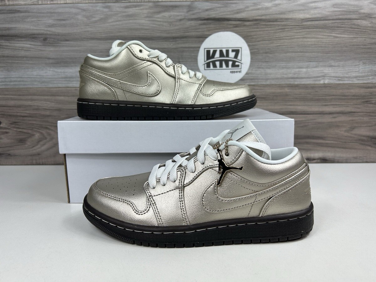 Nike Air Jordan 1 Low SE Women's 'Metallic Zinc' White Brown