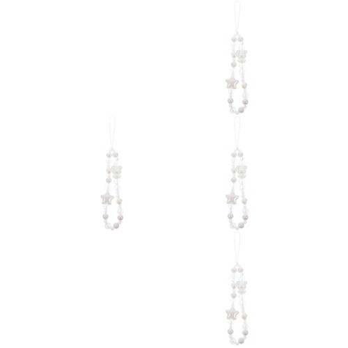 4 PCS Handykette Tragen Fräulein Perlen Telefon Handgelenkriemen - 第 1/12 張圖片