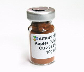 High purity fine copper powder, >99.5% purity 10g