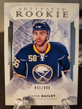 2016-17 Upper Deck Artifacts Rookie /999 Justin Bailey Rookie RC #172 Sabres NHL