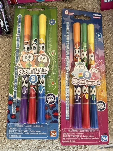 (18) NEW Scentos+ dual tip & jumbo markers & Scented Eraser, Gel Pens, Ruler Lot - Picture 9 of 11