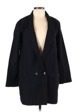 Nwt Maria Stanley Women Black Blazer L