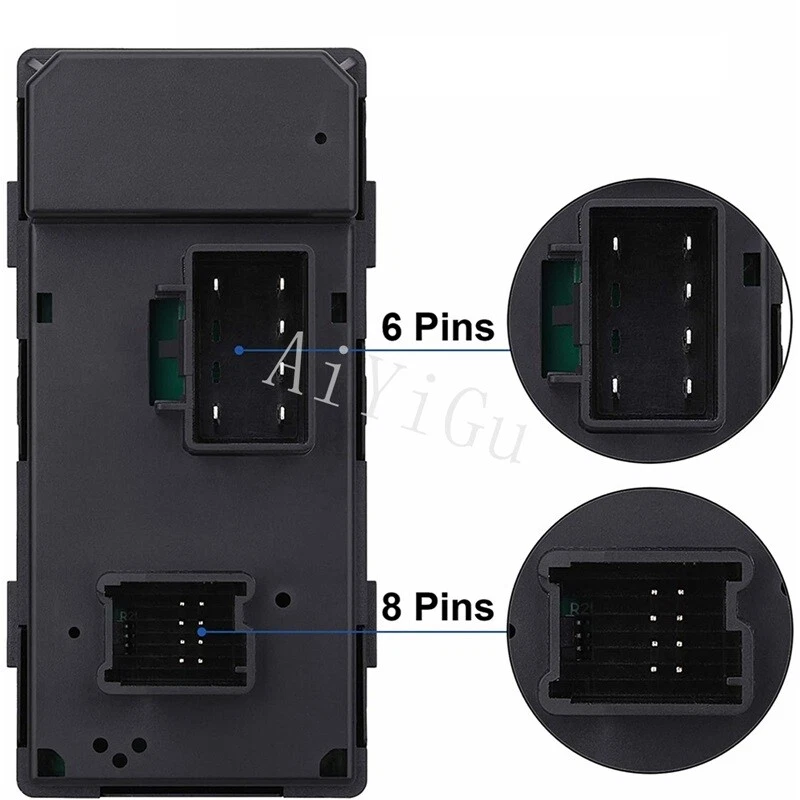 Master Window Control Switch Red Light for 2007-2016 GMC Acadia 20945224 901-990 - Изображение 3 из 4