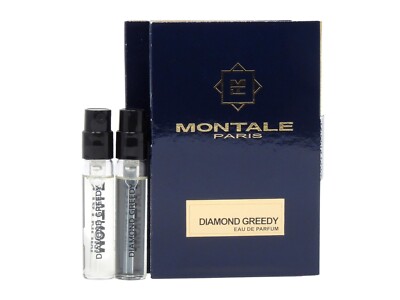 MONTALE PARIS DIAMOND GREEDY EDP 2.0ml .06fl oz x 2 PERFUME SPRAY SAMPLE VIALS