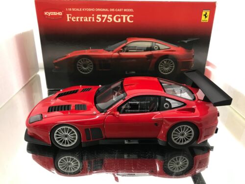 KYOSHO 08391A FERRARI 575 GTC 2004 -RED ROSSO 1:18 rare- GOOD IN BOX - Imagen 7 de 15