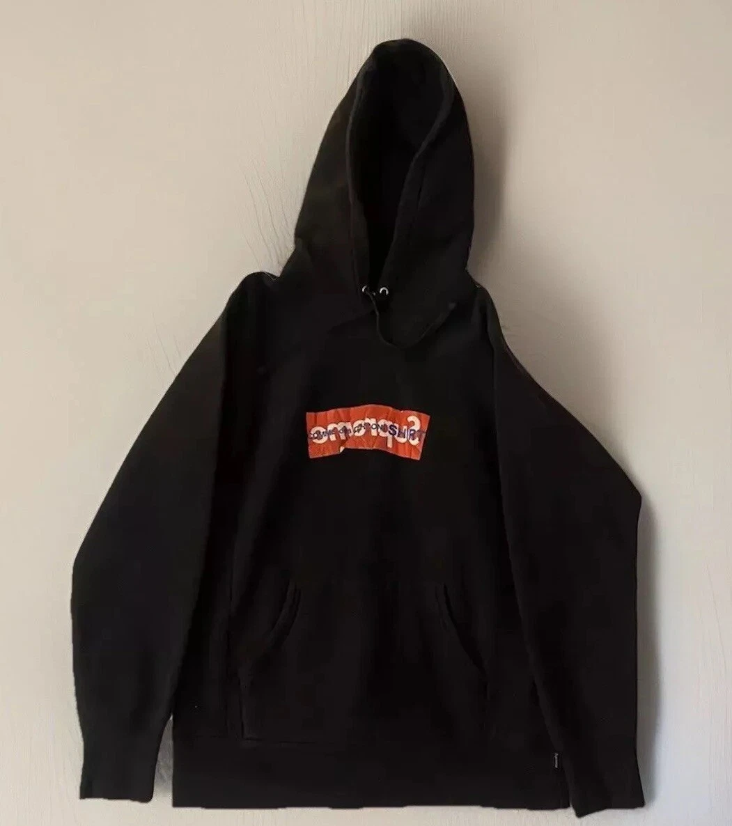 Sweat à capuche Supreme x Comme Des Garçons Box Logo   Taille S