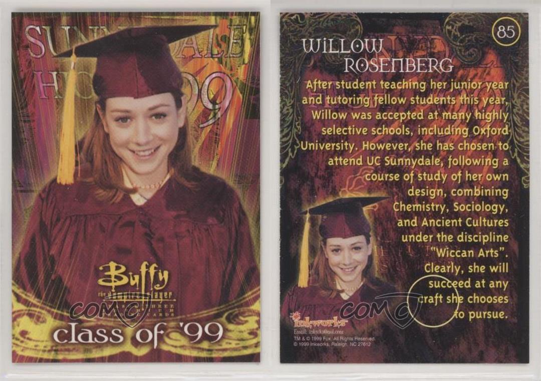 1999 Inkworks Buffy the Vampire Slayer Season 3 Willow Rosenberg #85 il3 - Picture 3 of 3