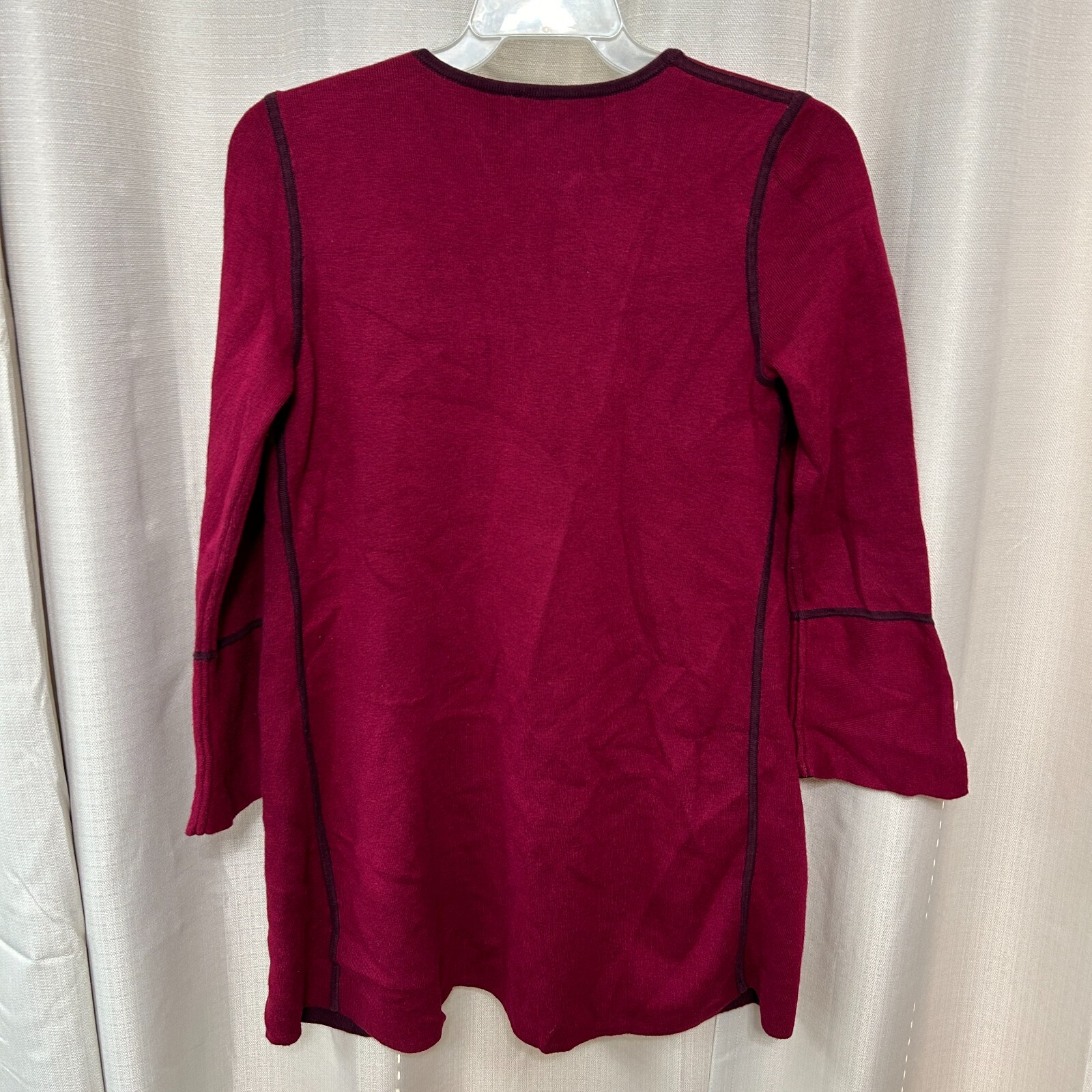 Chico's Solid Reversible Open Front Cardigan Wome… - image 2