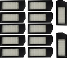 12pcs HQRP Filters For Ecovacs Deebot X1 Omni X1e OMNI X1 Plus X1 Turbo Vacuum