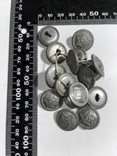 ww2 Soviet Russian 18mm shoulder board buttons, wartime 