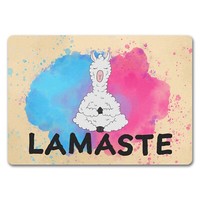 Lamaste FußMatte In 35X50 Cm Ohne Rand Mit Lama In Meditation