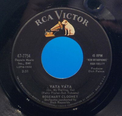 Rosemary Clooney 45 Many A Wonderful Moment / Vaya Vaya EX C7