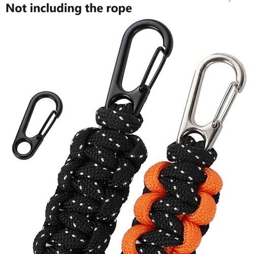 30x Mini Carabiner Clip Tiny Spring Snap Hooks Hanging Buckle Keychain Backpack - Picture 2 of 19