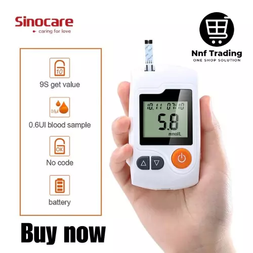 Sinocare GA-3 Blood Glucose Monitor Glucometer Sugar Tester Kit for Diabetes - Picture 2 of 12